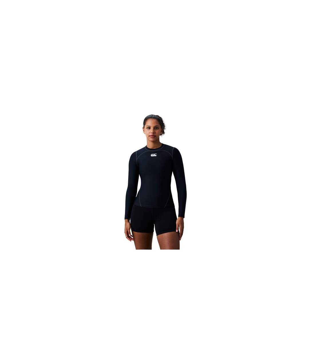 Haut Thermique Manches Longues Femme Noir Blanc Canterbury-1
