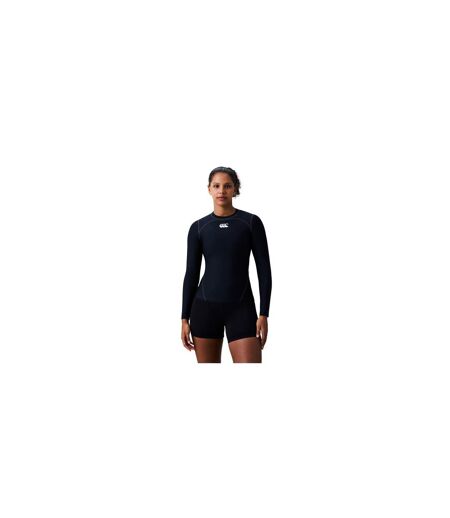 Haut Thermique Manches Longues Femme Noir Blanc Canterbury