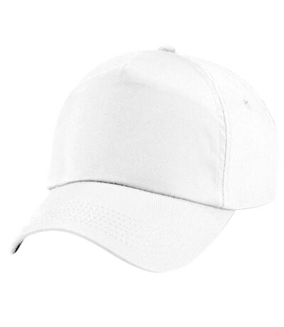 Casquette de baseball 100% coton enfant unisexe blanc Beechfield