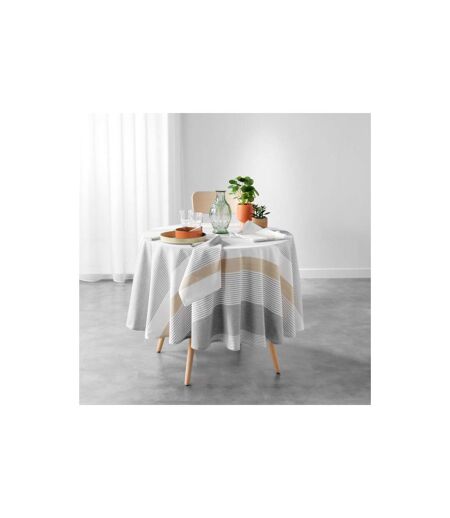 Nappe de Table Ronde Iliade 180cm Gris