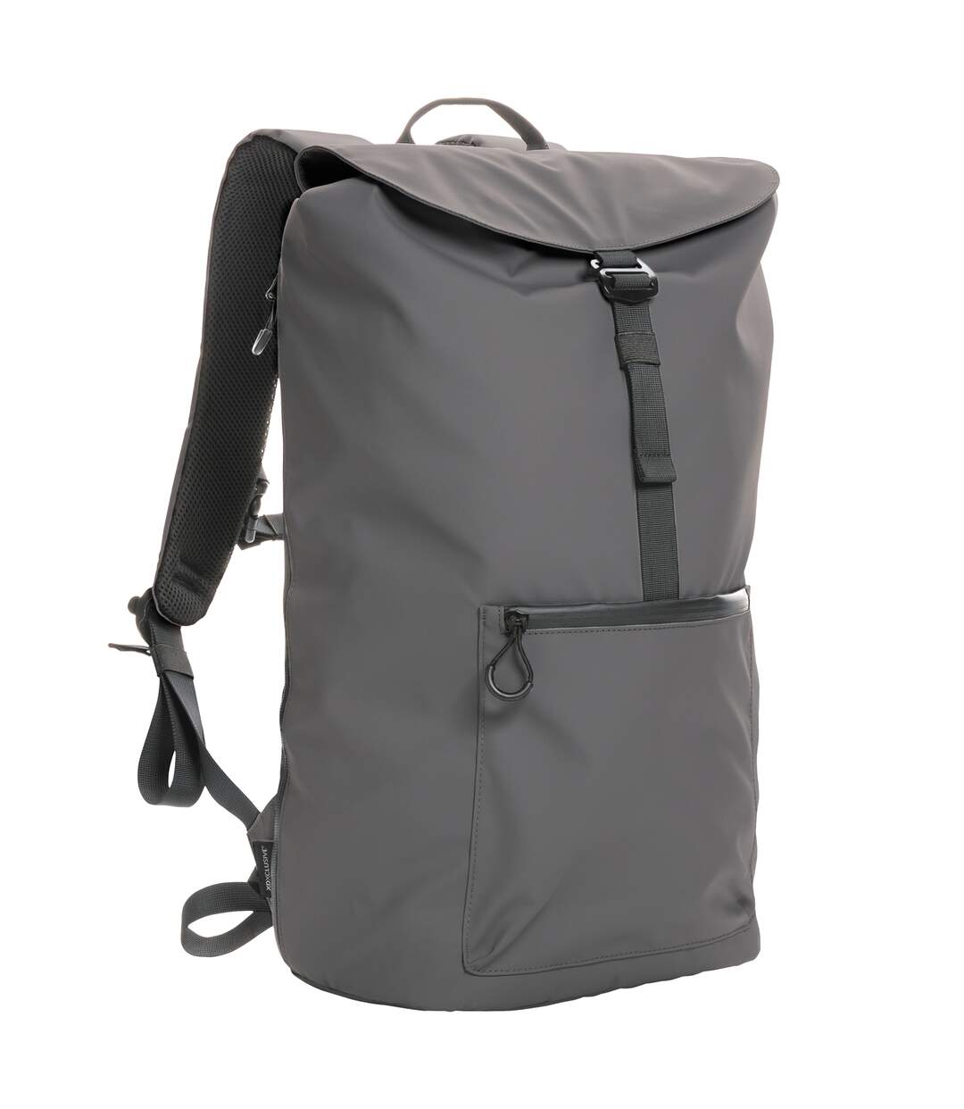 Impact aware flap top rpet water resistant laptop backpack one size anthracite XD Collection-3