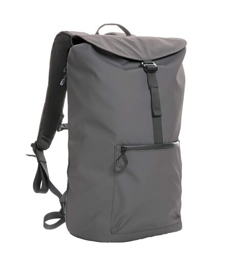 Impact aware flap top rpet water resistant laptop backpack one size anthracite XD Collection