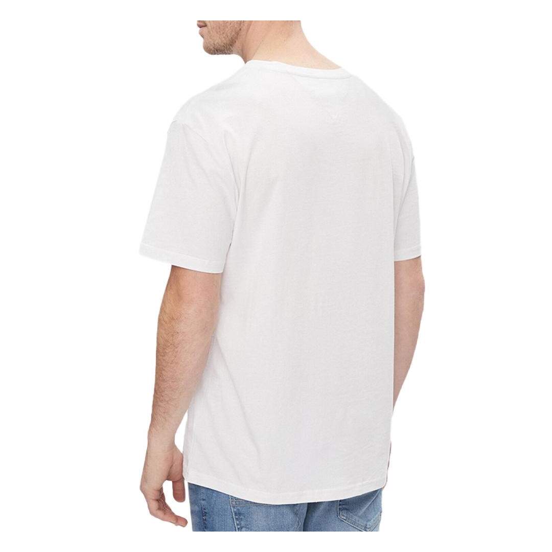 T-shirt Blanc Homme Tommy Hilfiger Linear - M-2