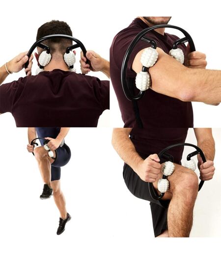 Rouleau de Massage Multifonction 25cm Gris