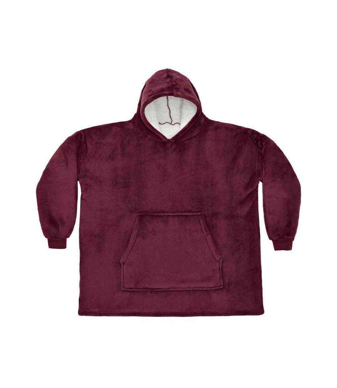 Sweat à capuche adulte bordeaux Brand Lab-1