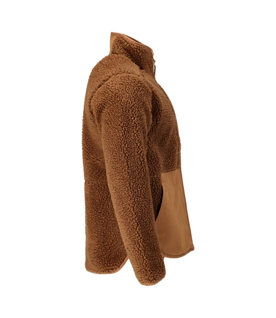 Mens Customized Zipped Jacket Nut Brown Mascot-4