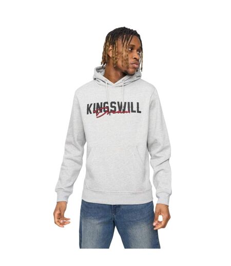 Mens Bilkie Hoodie Grey Marl Kings Will Dream