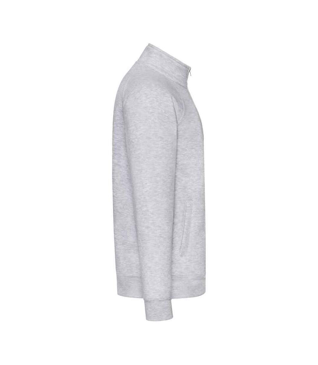 Sweat premium homme gris chiné Fruit of the Loom