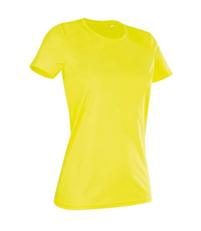 Stedman Womens/Ladies Active Sports Tee (Cyber Yellow) - UTAB336