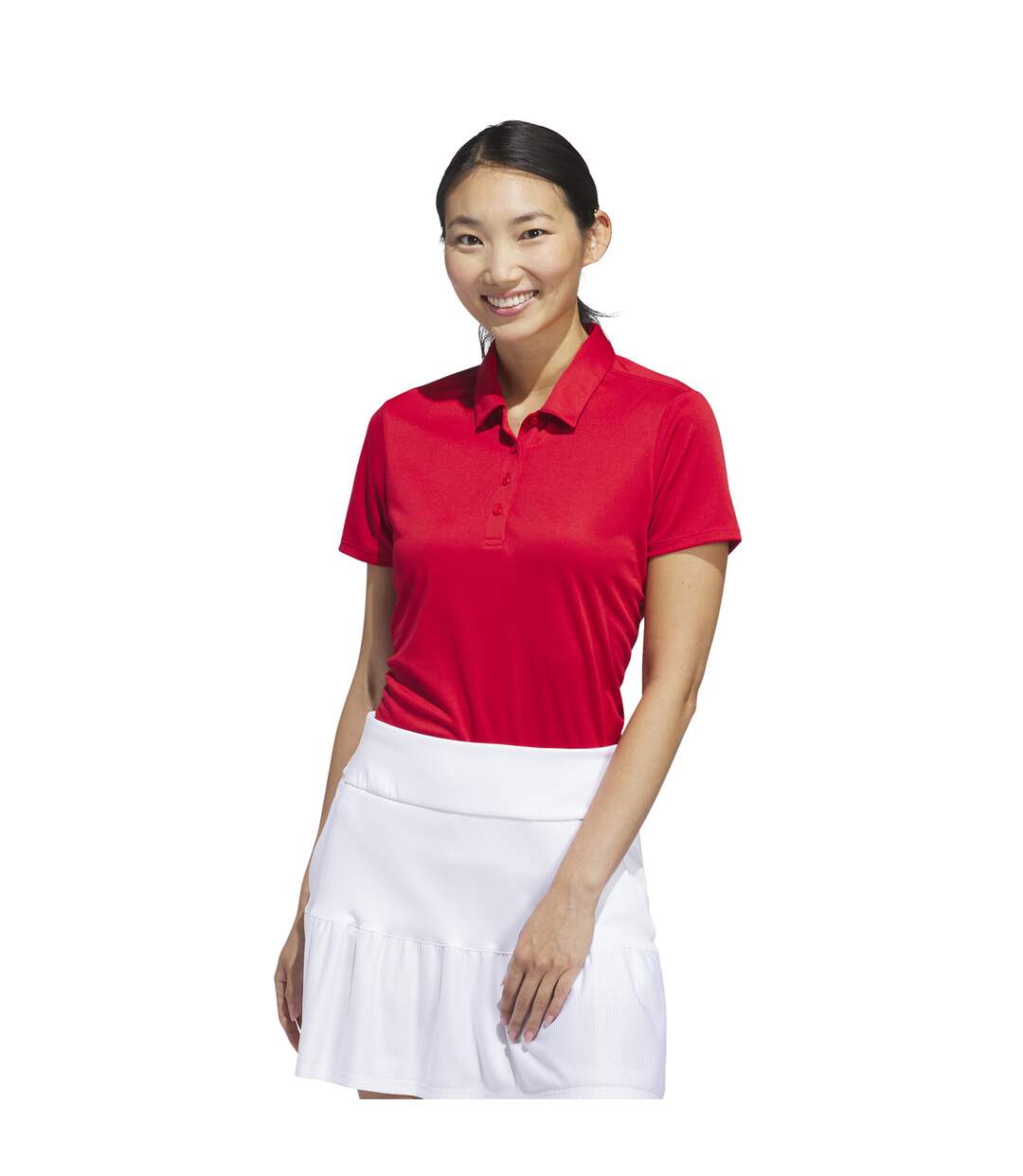 Polo femme rouge Adidas