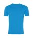 AWDis Mens Washed T Shirt (Washed Saphire Blue)