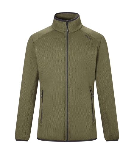 Veste Polaire Col Montant Motif/style Détail Contrasté Torrens Homme Kaki Foncé Regatta