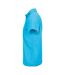 Unisex adult pitcher recycled polyester polo shirt aqua SOLS-3