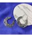 Ethnic Style Retro Hollow Carving Geometric Asian Oxidised Boho Dangle Earring-1