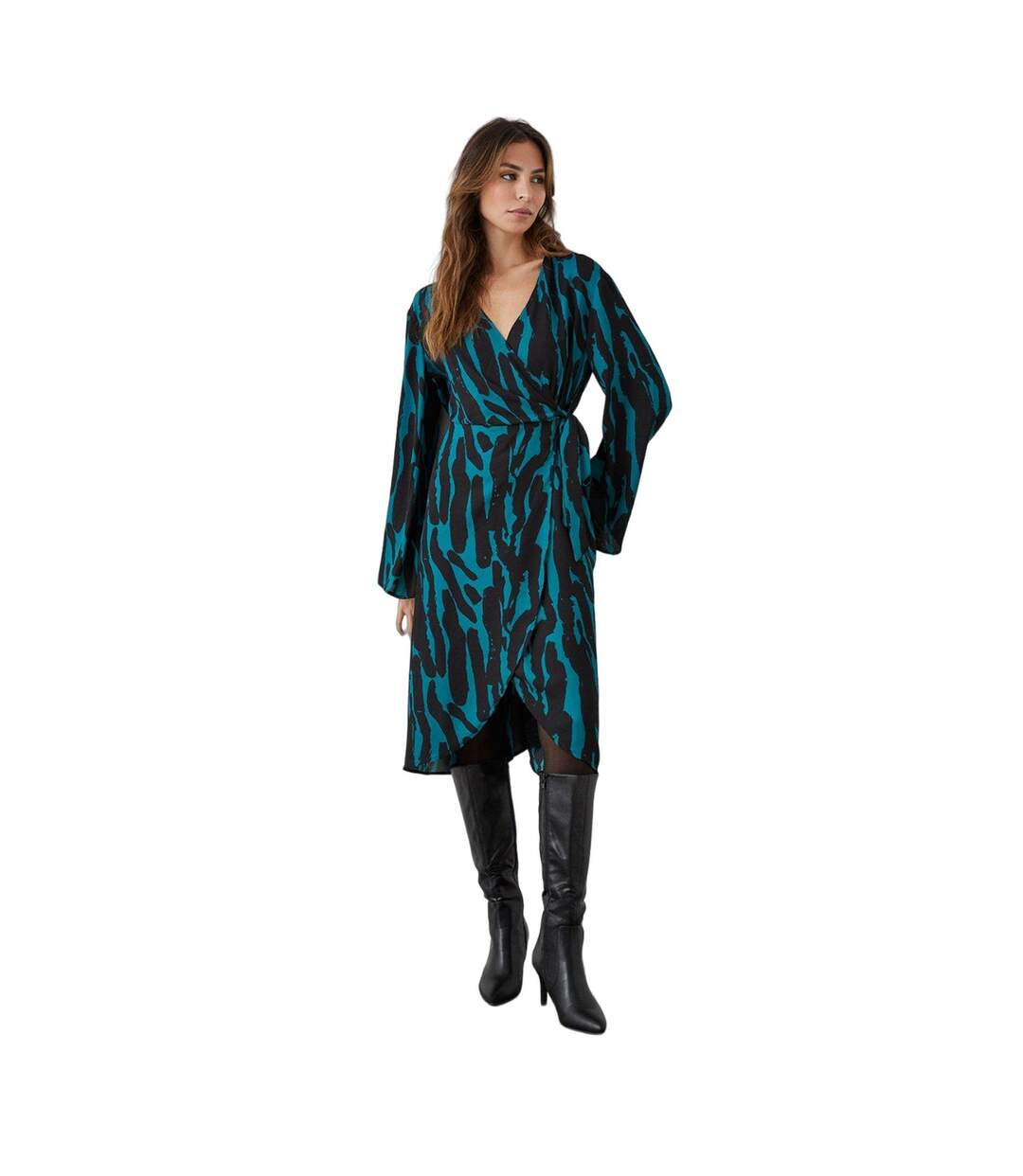 Robe femme bleu sarcelle Principles-1