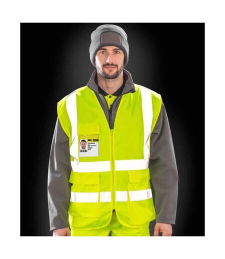 SAFE-GUARD by Result Unisex Adult Heavy Duty Security Vest (Yellow) - UTPC4789