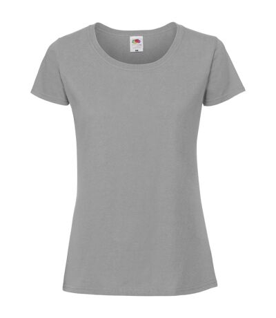 T-shirt ajusté femmes gris foncé Fruit of the Loom