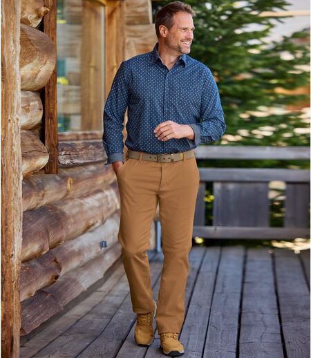 Men's Camel Stretch Chinos