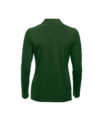 Clique Womens/Ladies Classic Marion Long-Sleeved Polo Shirt (Bottle Green)