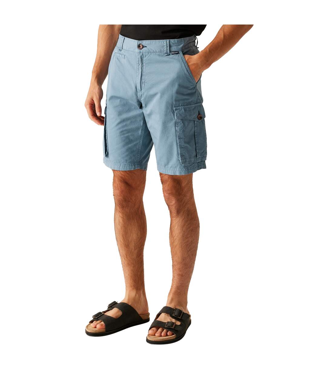 Short À Poches Shorebay Homme Bleu Gris Regatta-1