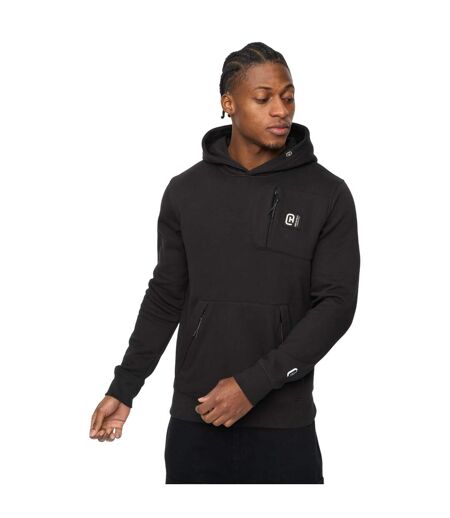 Mens Portville Hoodie Black Crosshatch