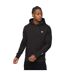 Mens Portville Hoodie Black Crosshatch-2