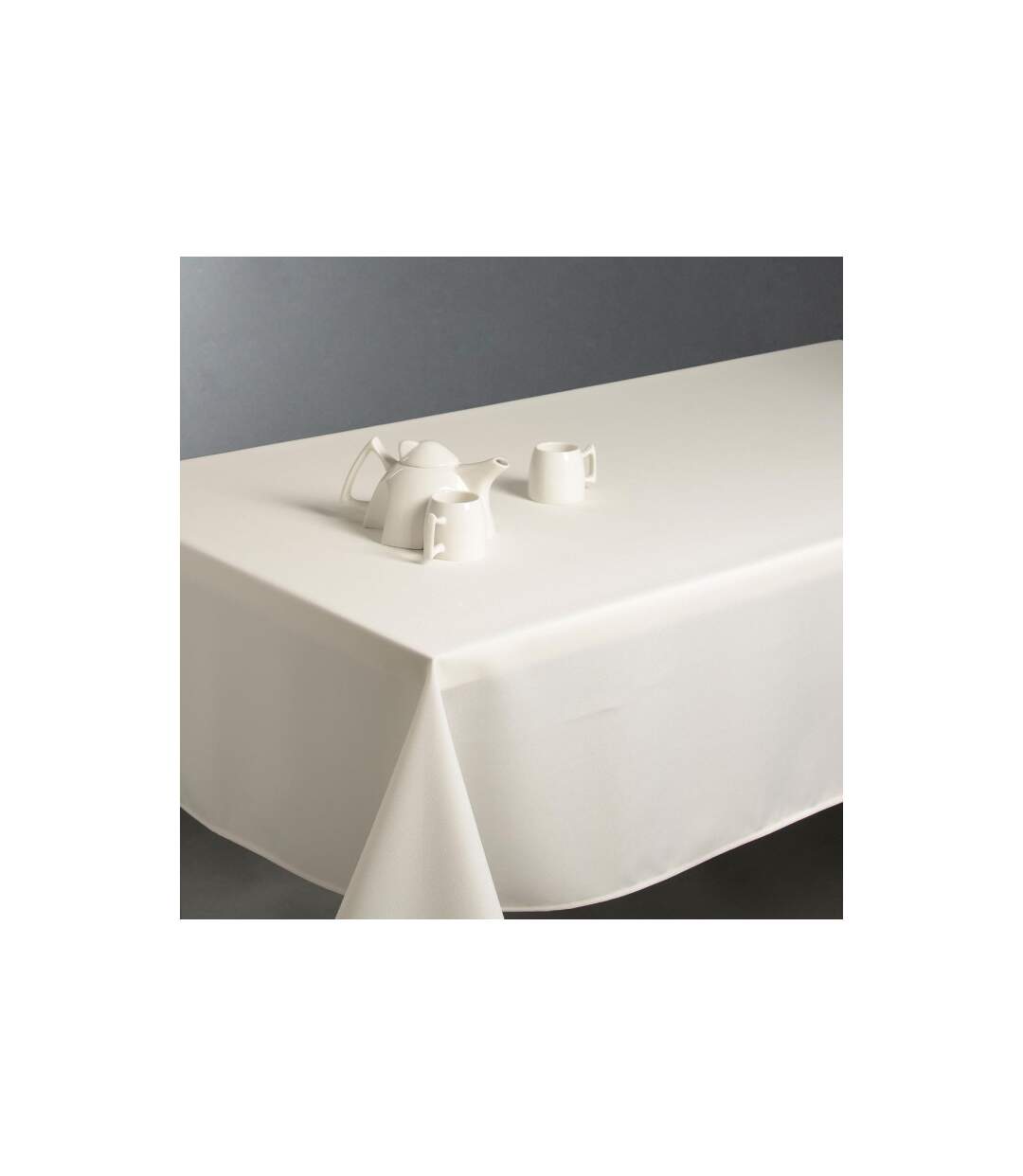 Nappe Antitache Unie 150x300cm Ivoire-3
