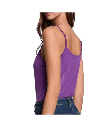Débardeur violet femme morgan fantaisie - l