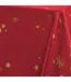 Nappe Imprimé Métallisé Constellation 150x240cm Rouge & Or-2