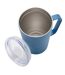Modern recycled stainless steel mug with lid one size blue XD Collection-2