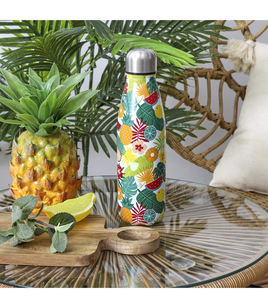 Bouteille isotherme 50cl TROPICS Ananas-2