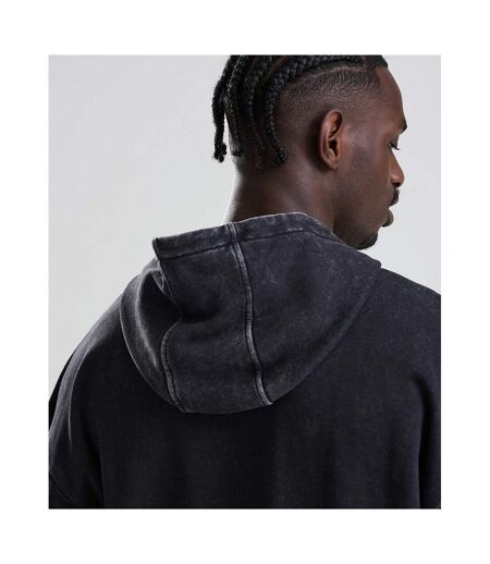 Unisex Adult Vintage Wash Hoodie Washed Black AWD