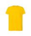 T-shirt Motif/style Uni Homme Moutarde Chiné JHK-1