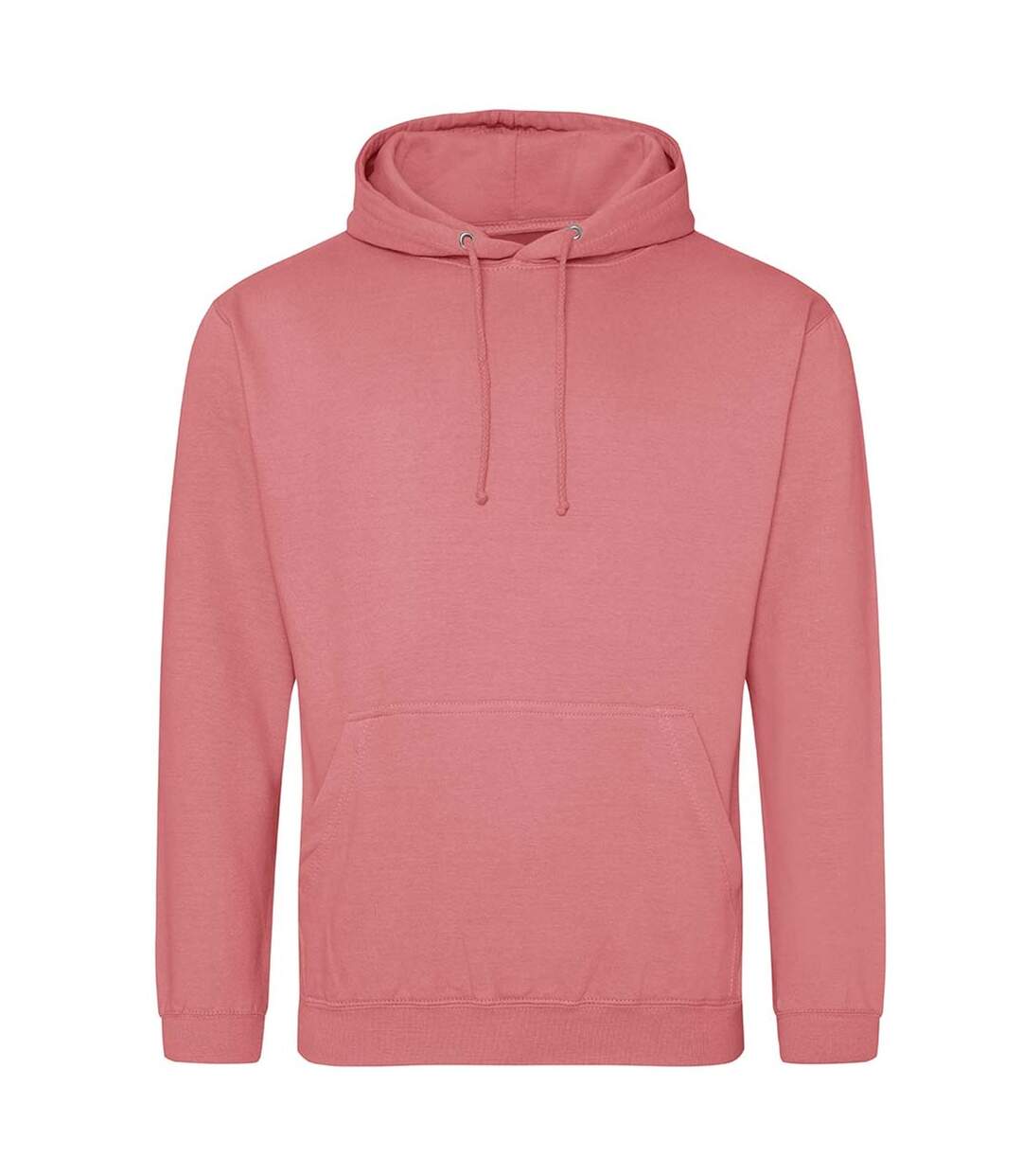 Unisex adult college hoodie dusty rose/dusty rose Awdis