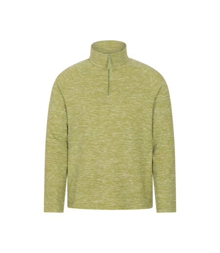 Mens Snowdon Ii Fleece Top Pale Green Mountain Warehouse
