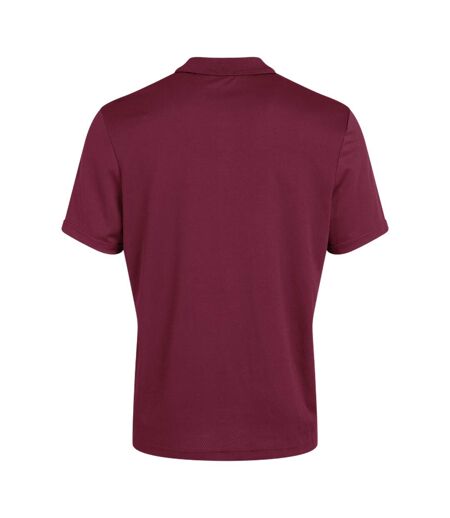 Mens Club Dry Polo Shirt Maroon Canterbury