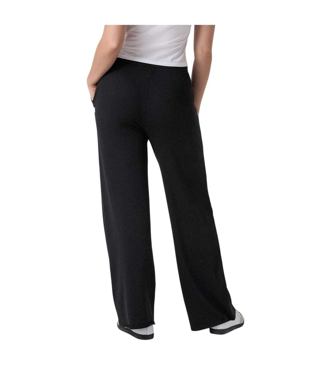 Pantalon Large Femme Halo Essential Noir Chiné Chiné Vuori-3