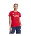 T-shirt Entraînement Poland Hiit Femme Rouge Écarlate Adidas-1