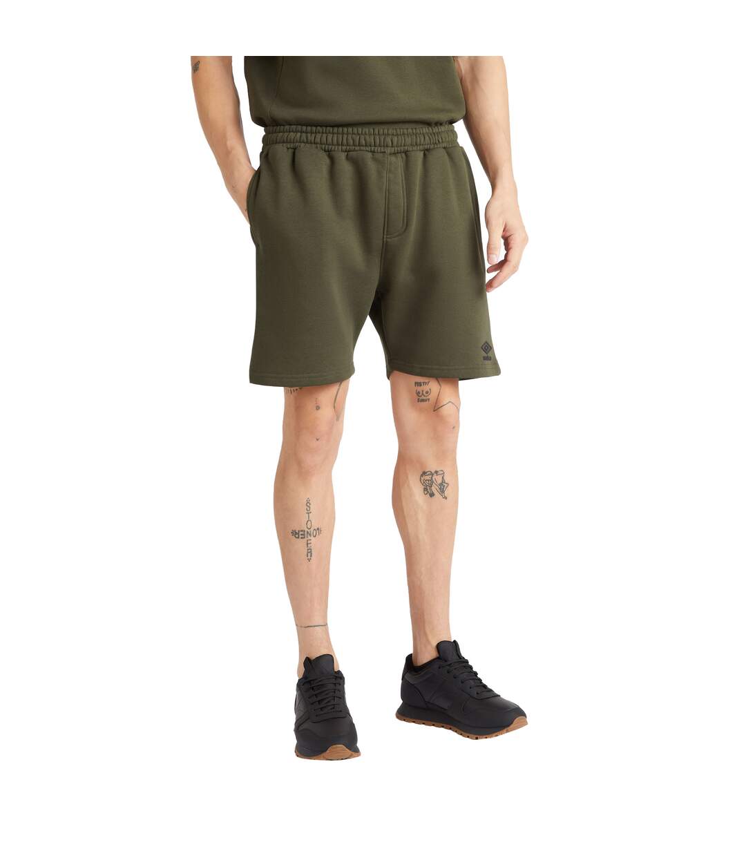 Mens Core Jog Shorts Forest Night Black Umbro-4