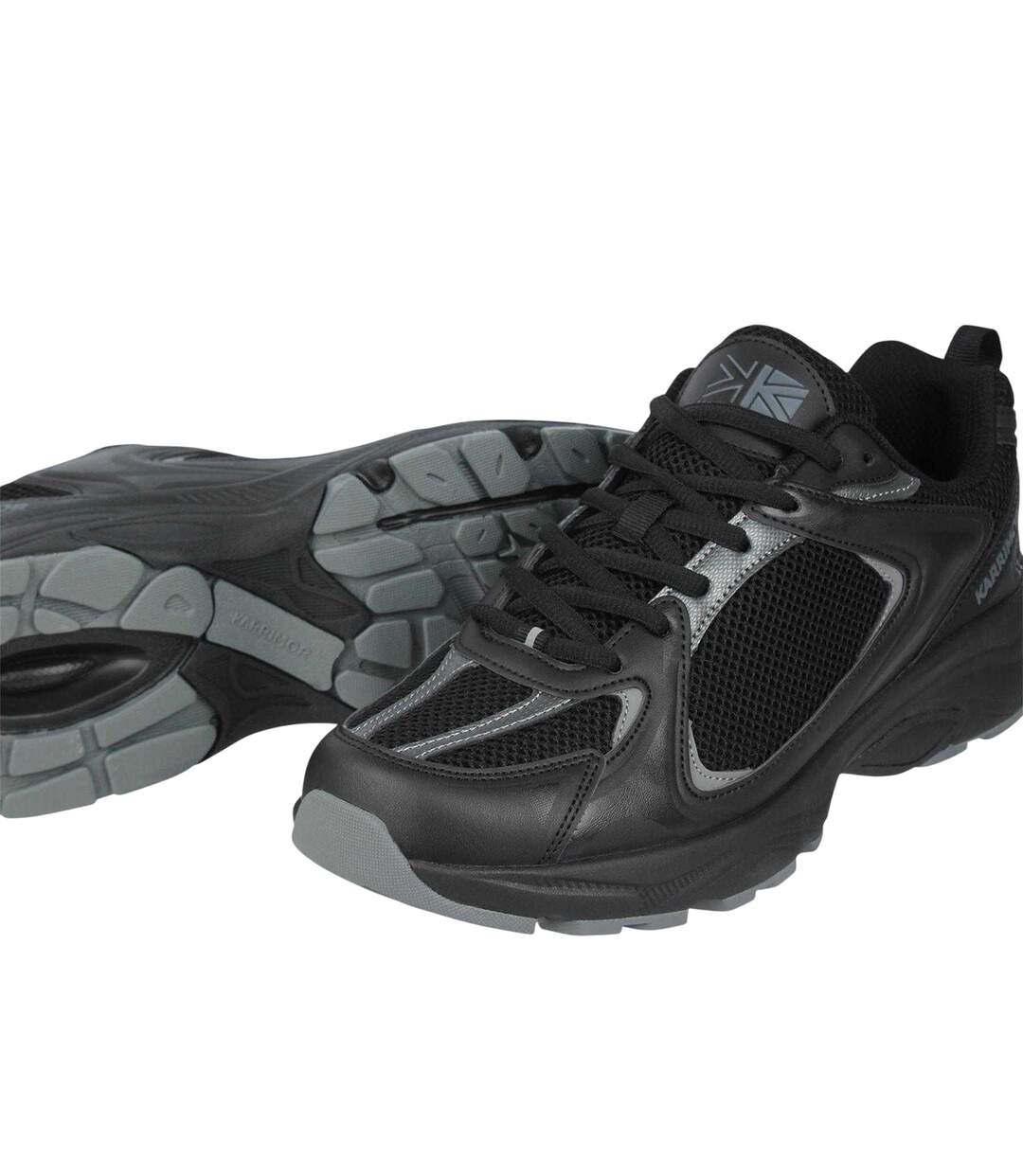 Mens Lace Up Trainers Black Karrimor-4