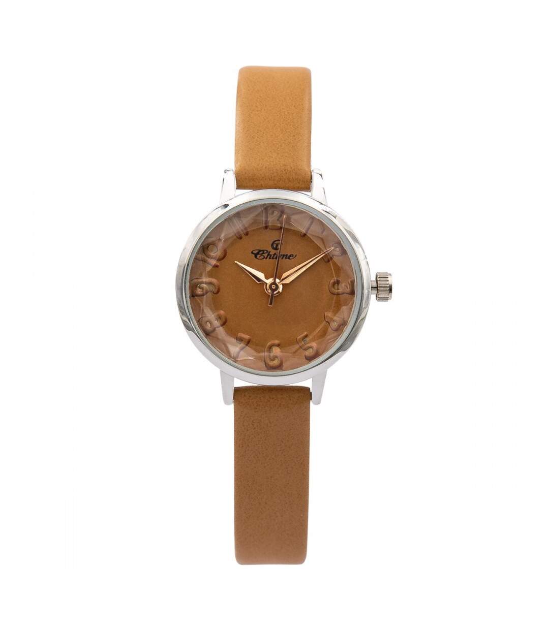 Montre Femme Couleur Caramel CHTIME