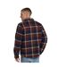 Mens Tide Plaid Organic Shirt Dark Blue Animal-2