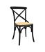 Chaise en bouleau et rotin Bistrot chic