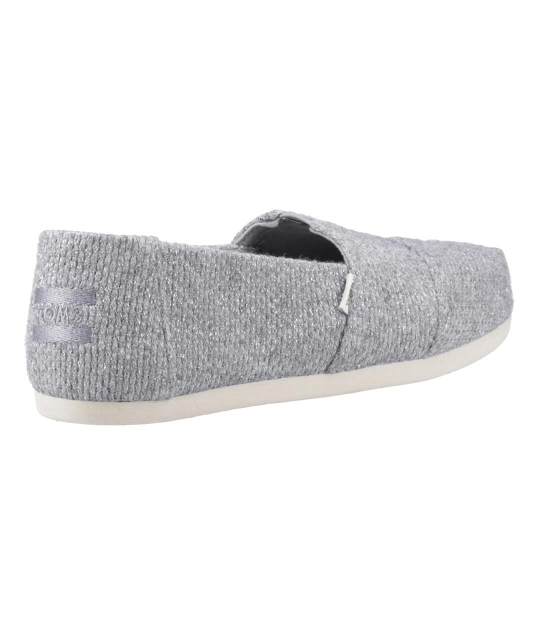 Womens/ladies Alpargata Espadrilles Grey Toms-2