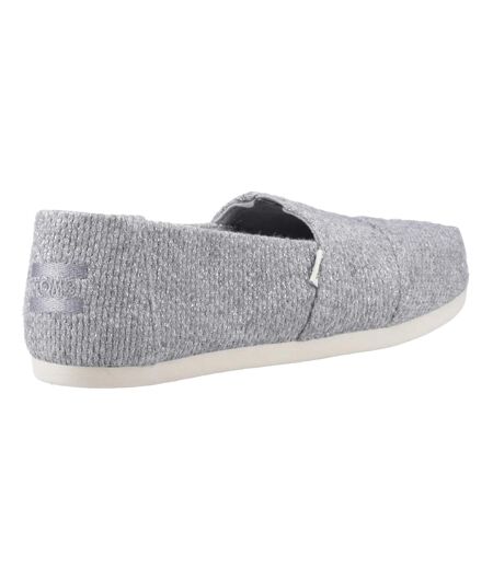 Womens/ladies Alpargata Espadrilles Grey Toms