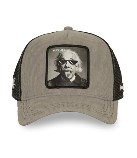 Casquette trucker avec filet effet velours et patchThug Life Capslab