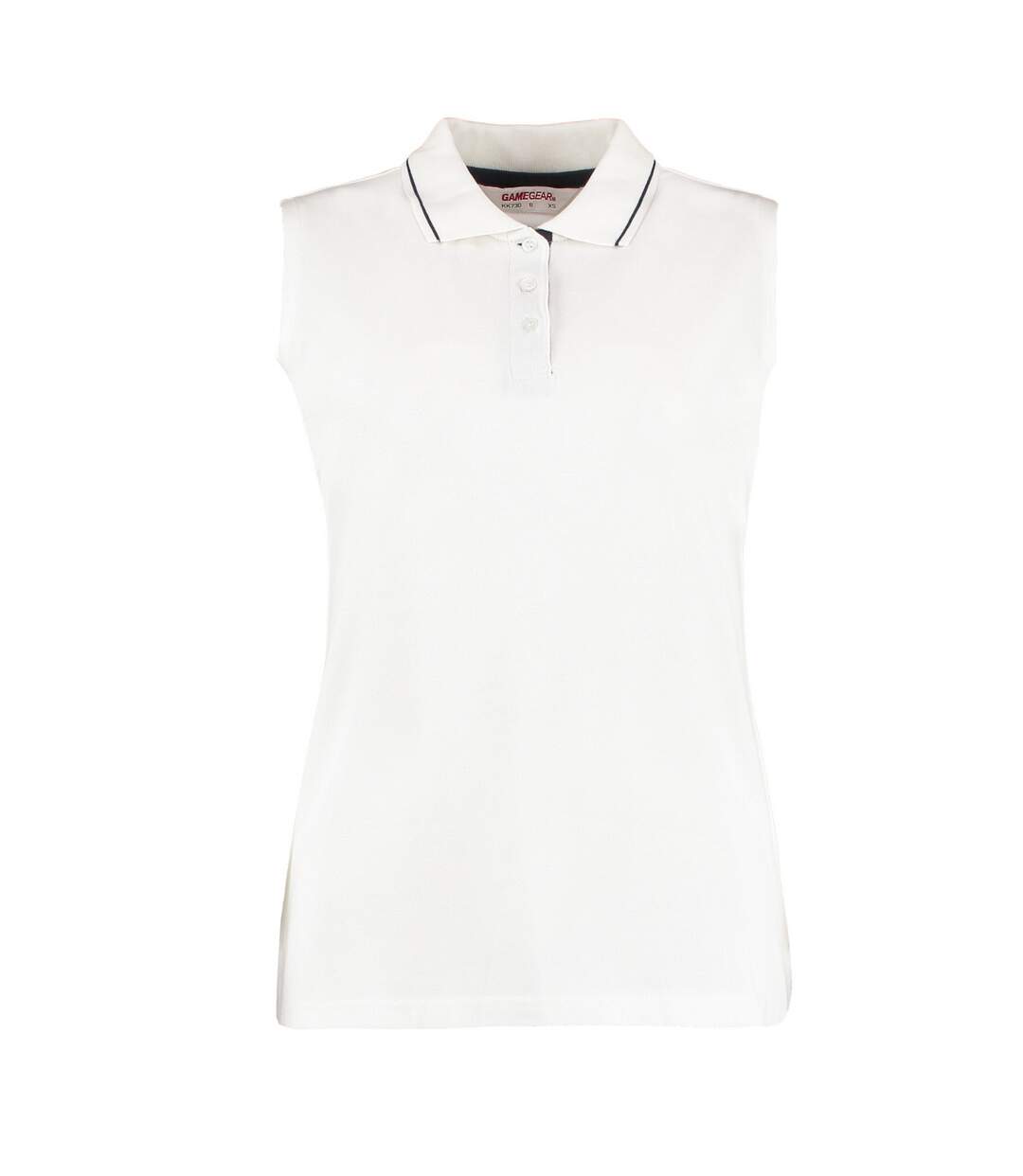 Polo femme blanc / bleu marine GAMEGEAR-1