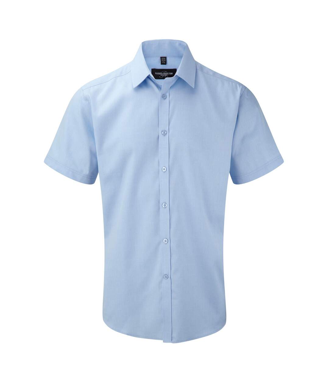 Chemise De Travail À Manches Longues Homme Bleu Clair Russell-1