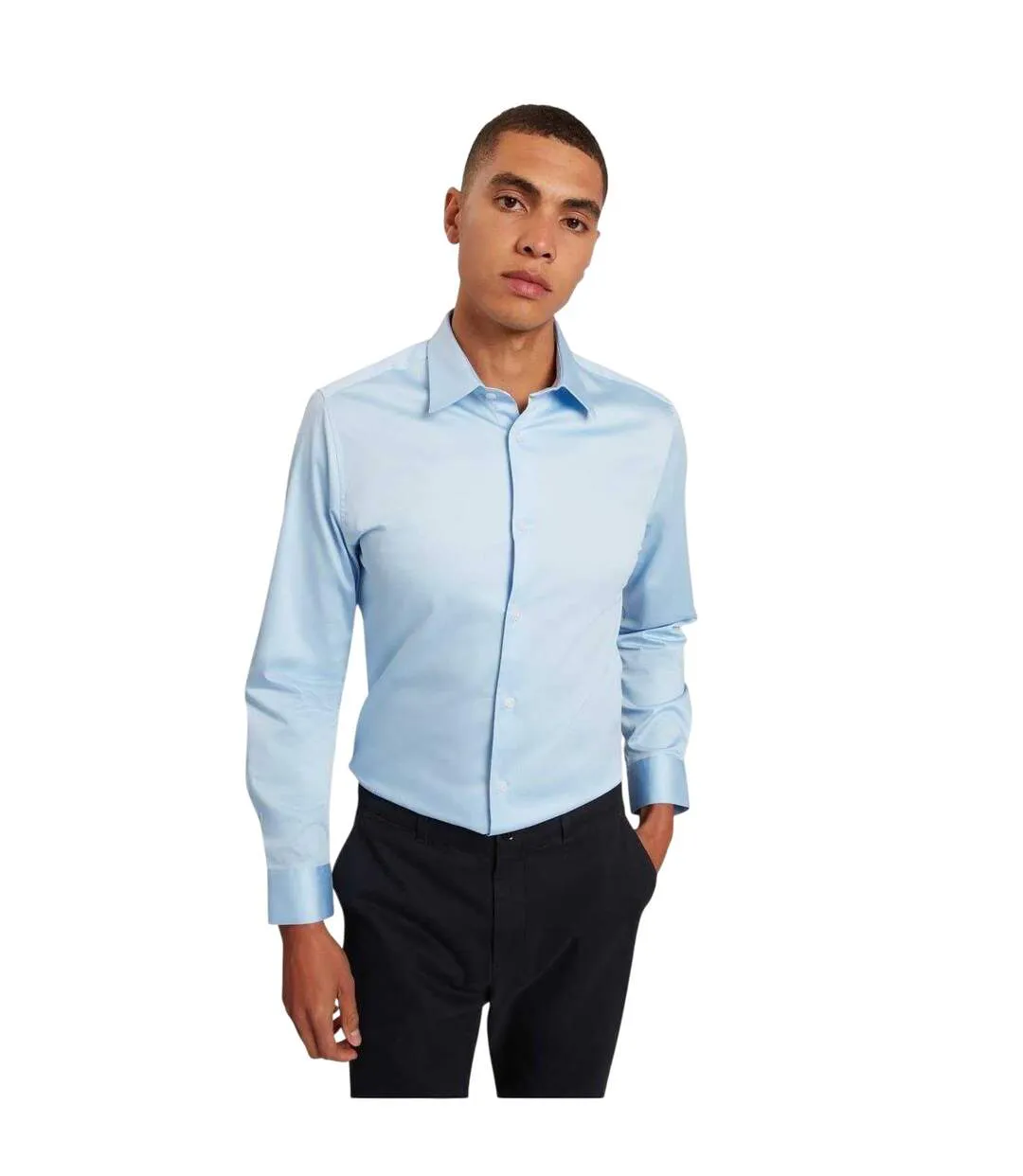 Chemise Manches Longues Homme Bleu Pâle Ted Baker-1