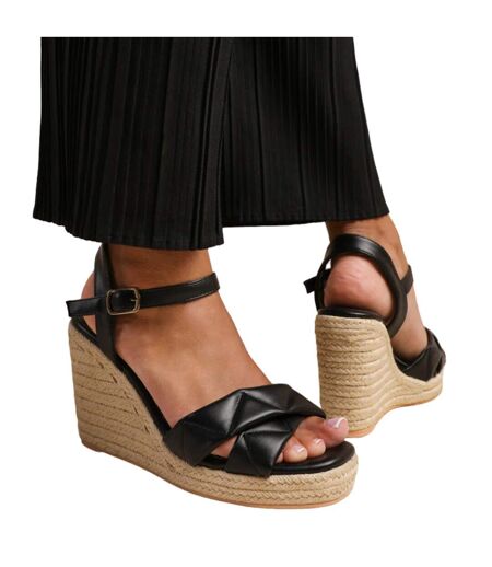 Espadrilles Larges lima femme noir Where´s That From